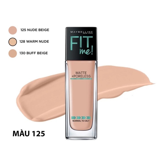 [Có Vòi Nhấn] Kem Nền Lì Tự Nhiên Maybelline Fit Me Matte Poreless Foundation 30ml