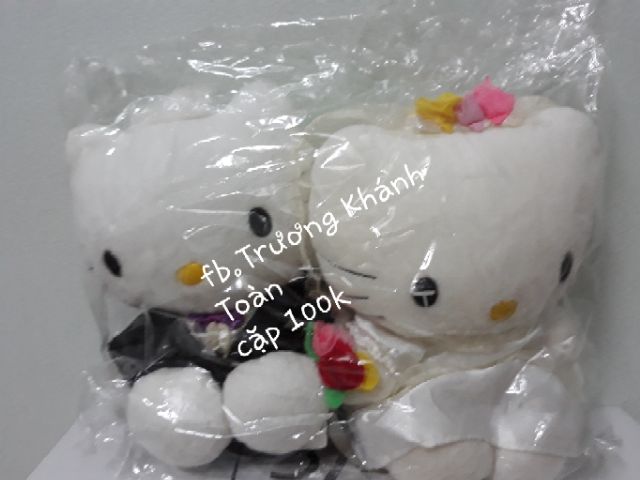 Cặp Hello Kitty cô dâu chú rể như hình, siêu cute-100k/cặp❤❤❤