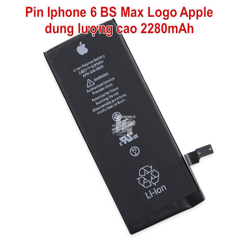 Pin Iphone 6 chính hãng Pisen 3C Easy dung lượng chuẩn - cao và dragon 1810 - 2330mAh