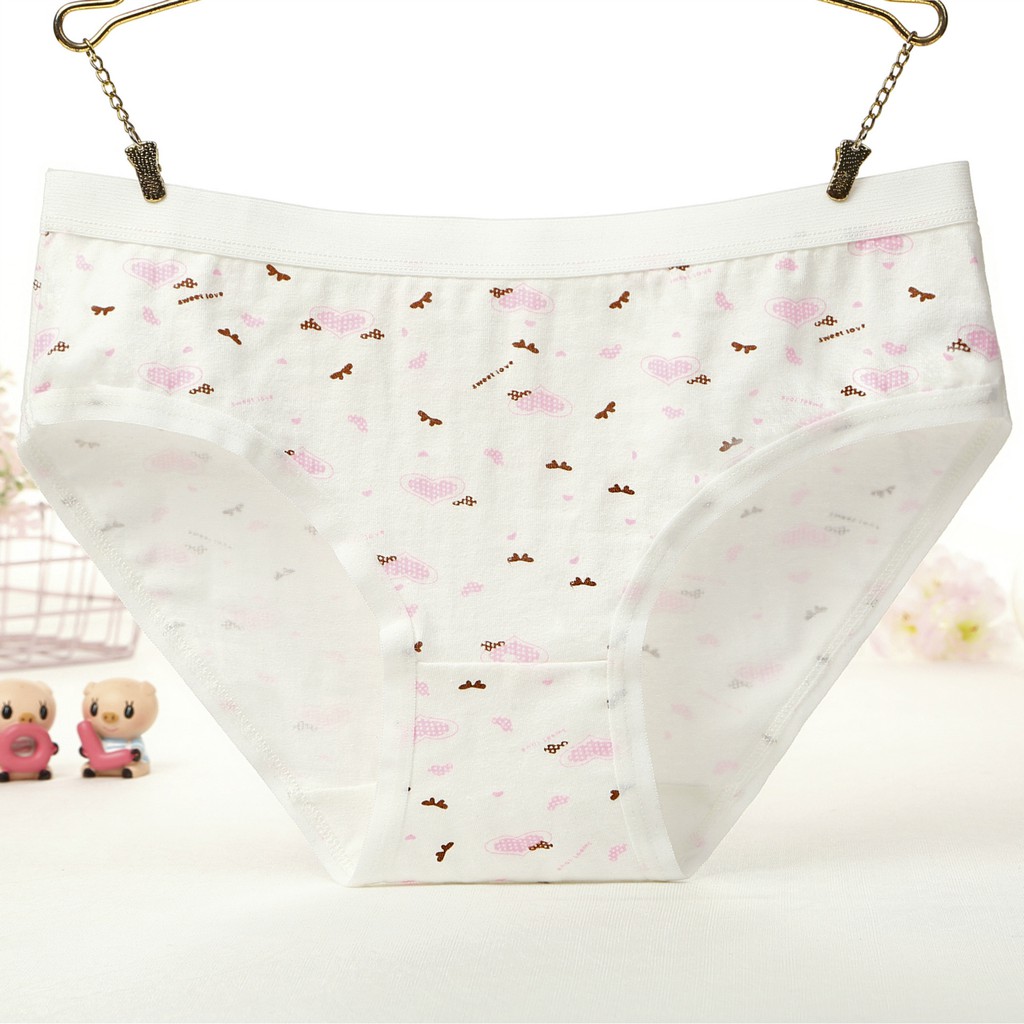 Set 5 quần lót nữ dễ thương NuciFera  chất cotton mềm mại co dãn mẫu Hoa Sao