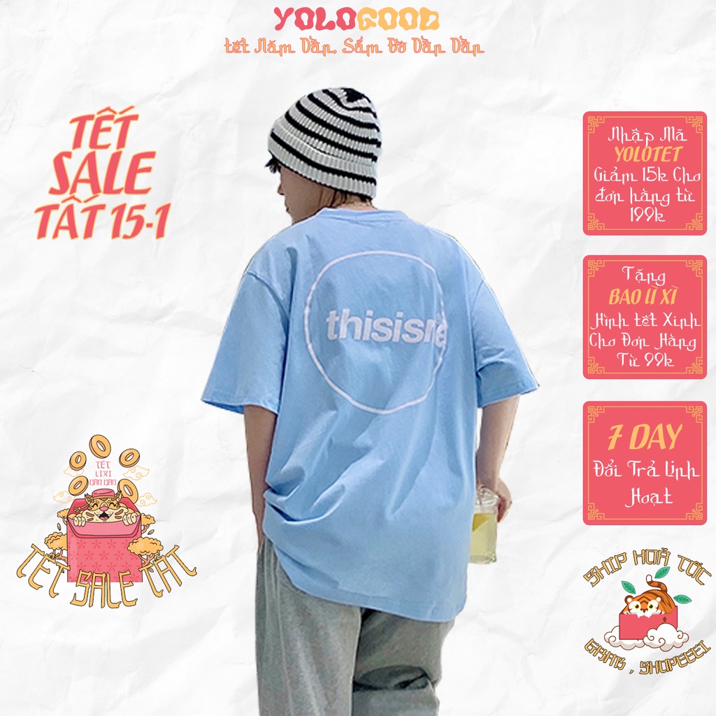 Áo thun tay lỡ  Thisisme  phông Unisex nam nữ tee oversize form rộng pull Ulzzang Streetwear Hàn Quốc vải mềm
