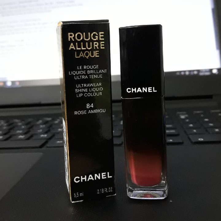 Son Kem Chanel 84 Rose Ambigu Màu Đỏ Hồng Đào