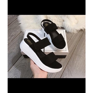 Dép sandal nữ đế bánh mì 5cm , dép đế xuồng nữ quai ngang siêu nhẹ