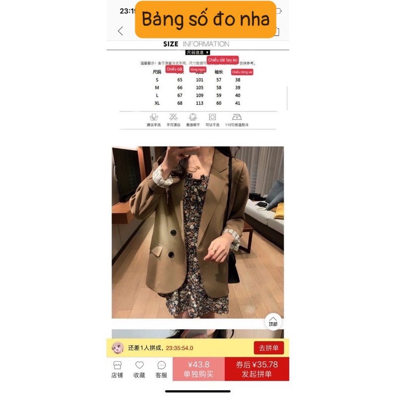 Áo blazer nữ hàng 2 Lớp quảng châu loại 1 có độn vai (hàng có sẵn ib shop để đk tư vấn) | BigBuy360 - bigbuy360.vn
