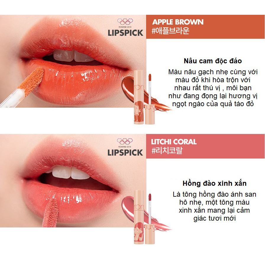 [Phiên Bản Giới Hạn Romand X Anne] Son Tint Lì Romand Juicy Lasting Tint 5.5g | BigBuy360 - bigbuy360.vn