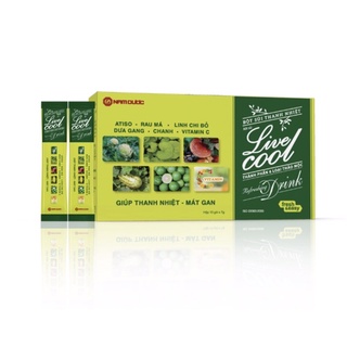 Bột sủi thanh nhiệt Live Cool vị dưa gang 🍈