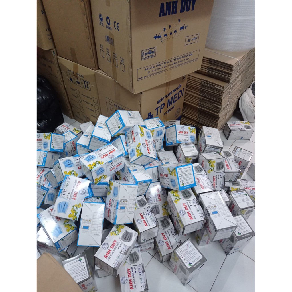 Khẩu Trang Y Tế 4 Lớp. 50 CÁI / 1 Hộp. Loại dày. | BigBuy360 - bigbuy360.vn