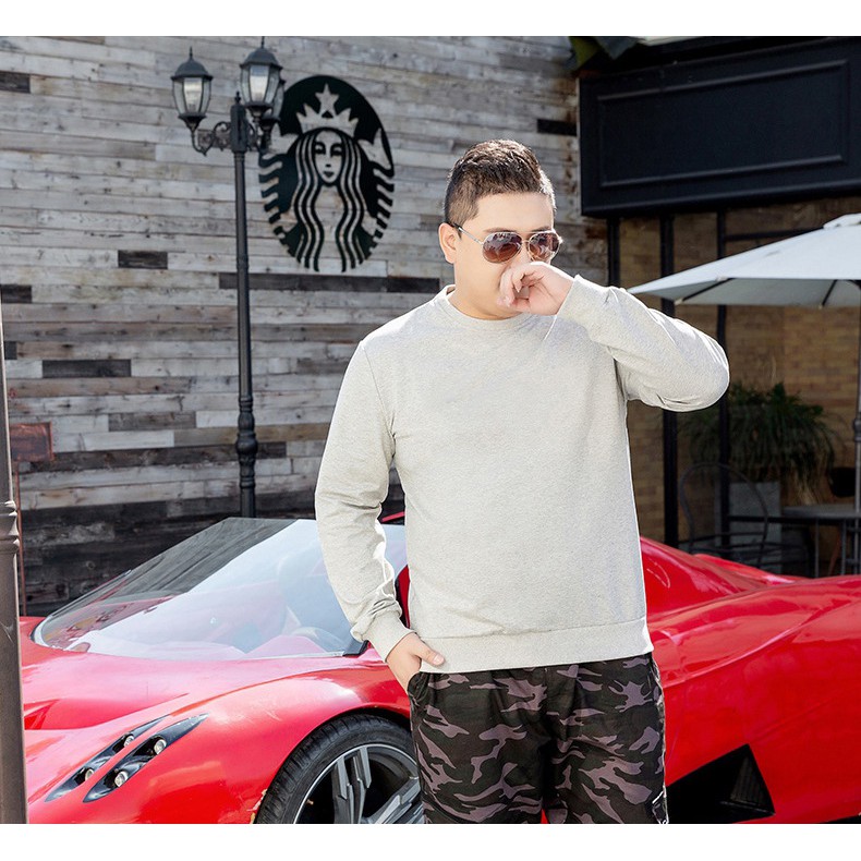 [BIG SIZE] Áo Thun Thu Đông Dài Tay Cho Người Trên 75KG | BigBuy360 - bigbuy360.vn