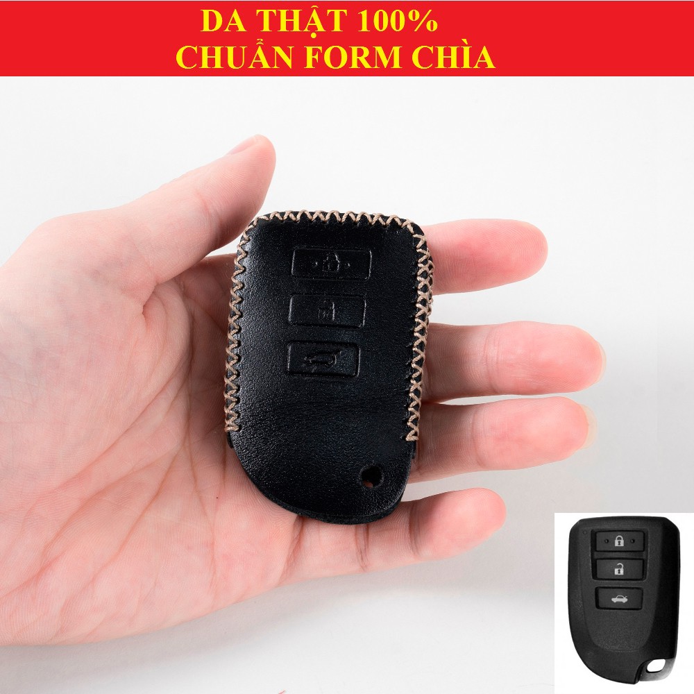 Bao Da Chìa Khóa Toyota Da Thật 💎FREESHIP💎 Bao Da Chìa Khóa Oto Cross Vios Camry Fortuner Altis ... Bảo Hành 1 Năm