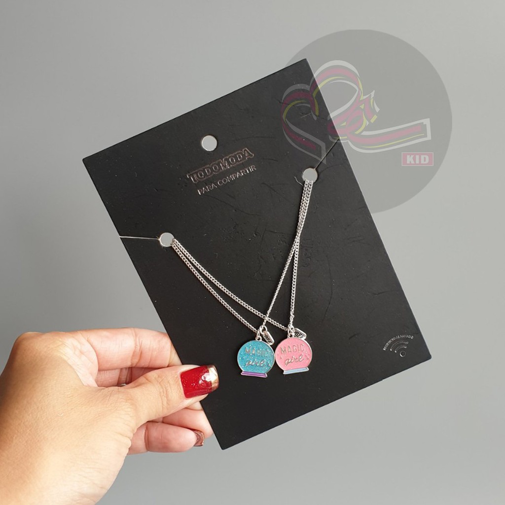 Set dây chuyền hai dây TO cho bé gái xuất khẩu Mỹ số 1