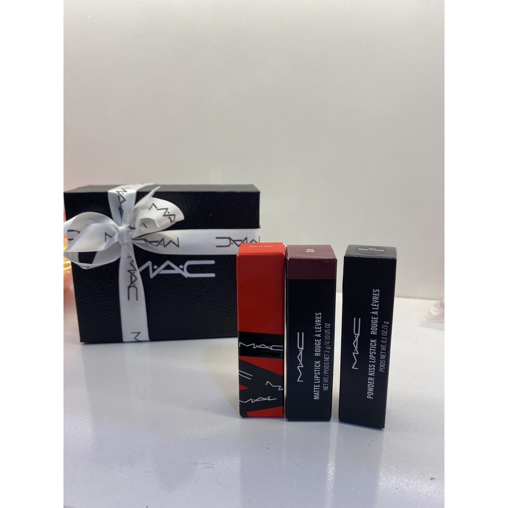 Son MAC Powder Kiss Lipstick 3g, son thỏi Mac Rettro Matte chính hãng