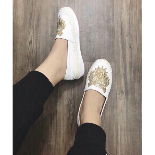 [HÀNG LOẠI 1] Giày Lười Nữ Đế Cói Hình Hổ Siêu Sang Chảnh [ẢNH THẬT] | BigBuy360 - bigbuy360.vn