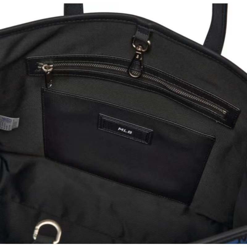 ✅  Túi MLB Monogram Diamond Jacquard TOTE Bag New York Yankees Blue  CAM KẾT 1:1