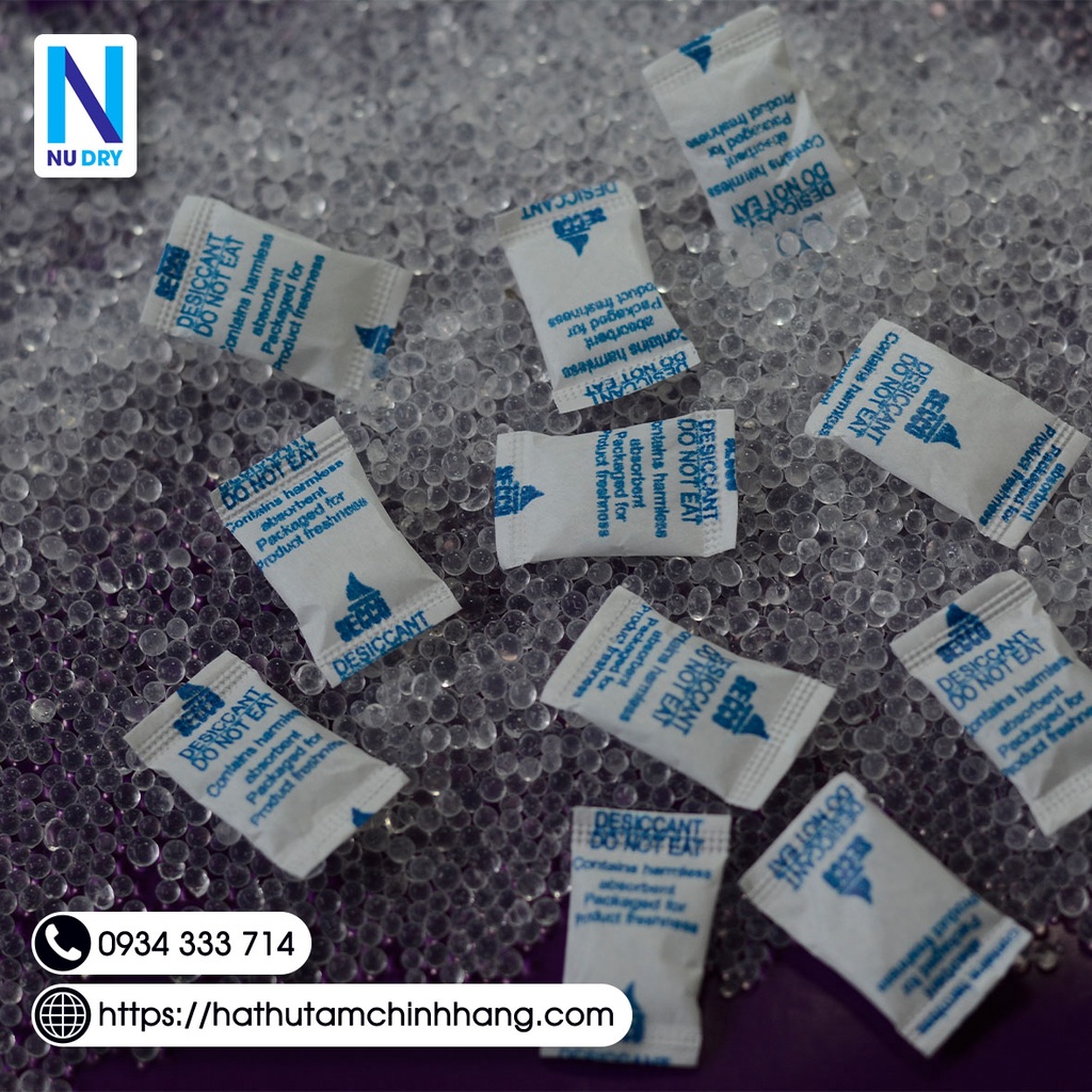 Gói hút ẩm dược phẩm Túi hút ẩm silica gel 50/100/200 gr dùng trong  y tế SECCO