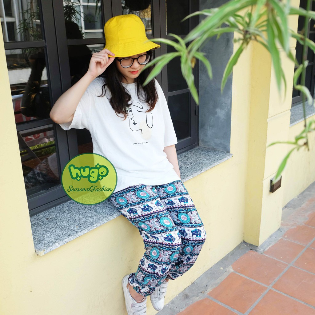 Quần lanh thổ cẩm 🌈 may tại xưởng 🌈 Quần alibaba lanh thái nam nữ hoạt tiết thổ cẩm | BigBuy360 - bigbuy360.vn