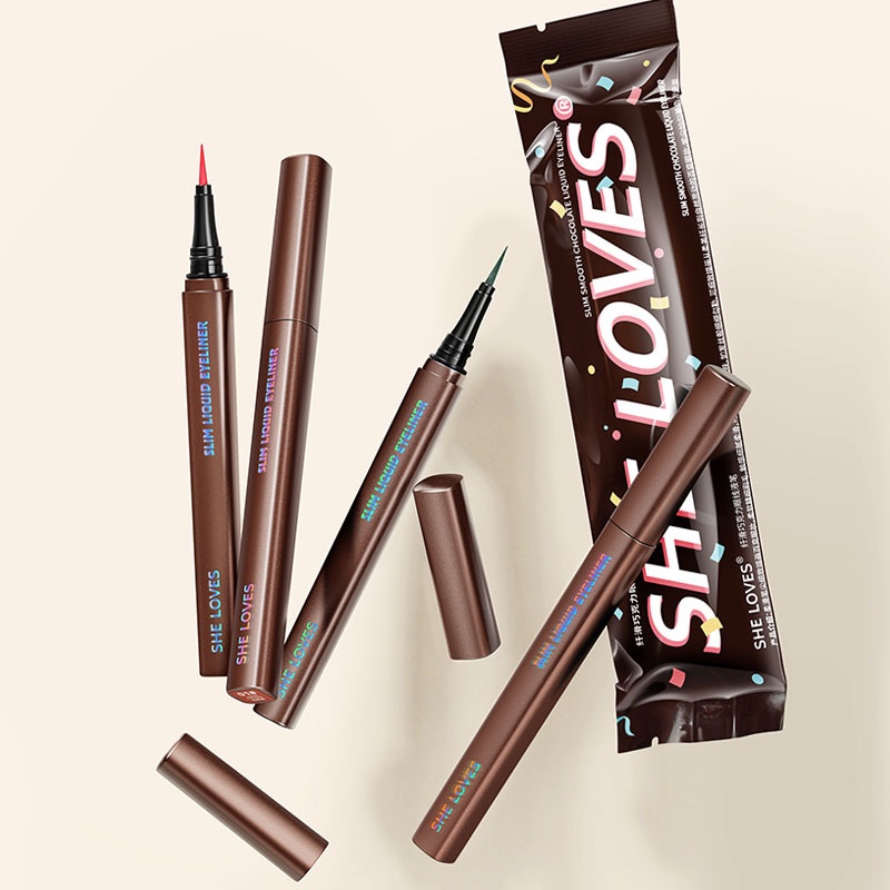 [Hàng mới về] Kẻ mắt SHE LOVES chống thấm nước trang điểm lâu phai 6 màu tùy chọn
