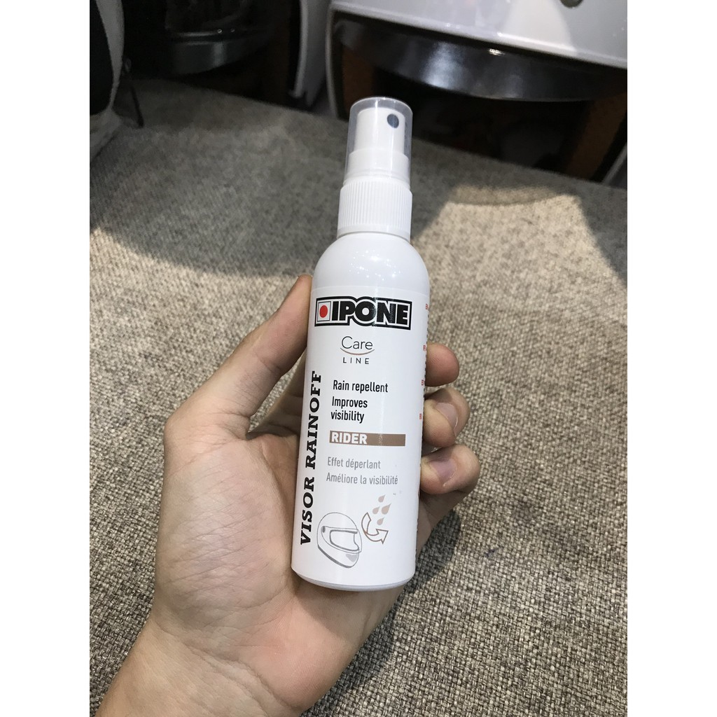 Chai Xịt Chống Bám Nước Kính Mũ Bảo Hiểm - VISOR RAINOFF IPONE - Hàng chính hãng