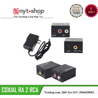 Bộ chuyển đổi âm thanh tivi Optical sang 2RCA loa amply