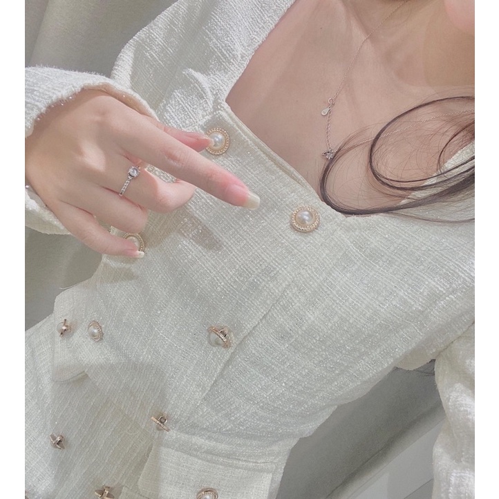 Set dạ tweed nhũ cúc ngọc | BigBuy360 - bigbuy360.vn
