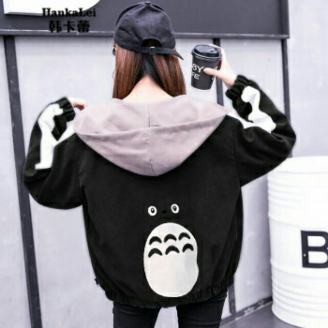 Áo khoác dù Totoro, kèm ảnh chụp thật