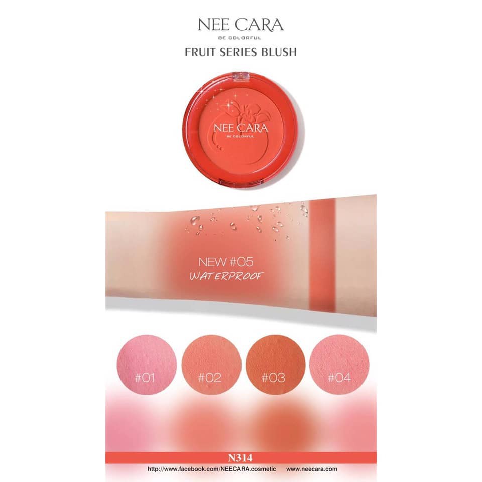 [ Auth Thái ] Phấn Má Hồng Nee Cara Fruit Series Blush N314