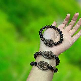 Vòng Trầm Hương Đơn Nữ - Mix Phật Bản Mệnh - Trầm Hương Sánh Chìm