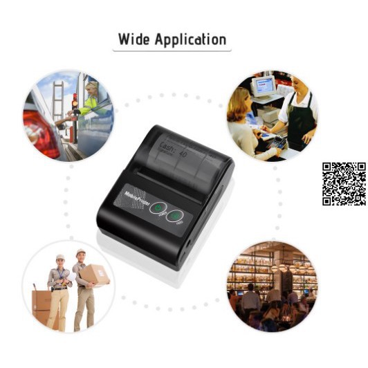 Máy in hoá đơn bluetooth, máy in nhiệt hỗ trợ in goviet, grabfood,ViettelPay Pro, KiotViet- Tặng 5 cuộn giấy | BigBuy360 - bigbuy360.vn
