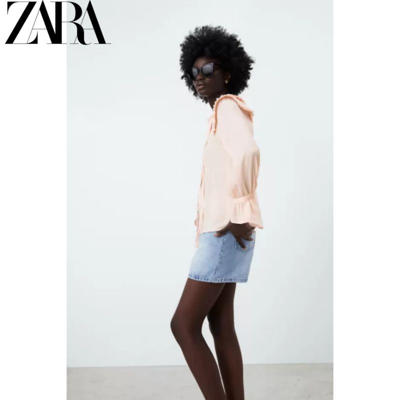 Áo Sơ Mi ZARA Frilly Mới