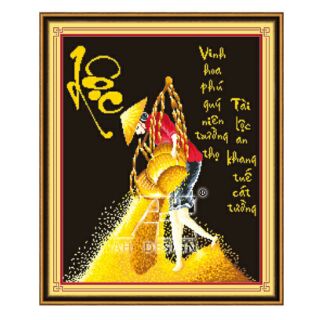 Tranh thêu lộc 53410