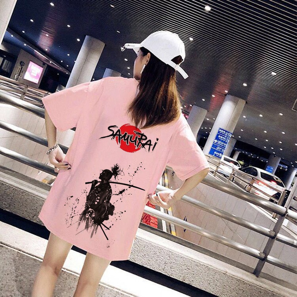 Áo Thun Tay Lỡ In Samurai Cho Nam Nữ Áo Phông Form Rộng Unisex Freesize Dưới 75kg | BigBuy360 - bigbuy360.vn