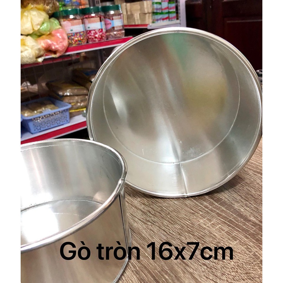 Khuôn nhôm gò tròn liền 16cm