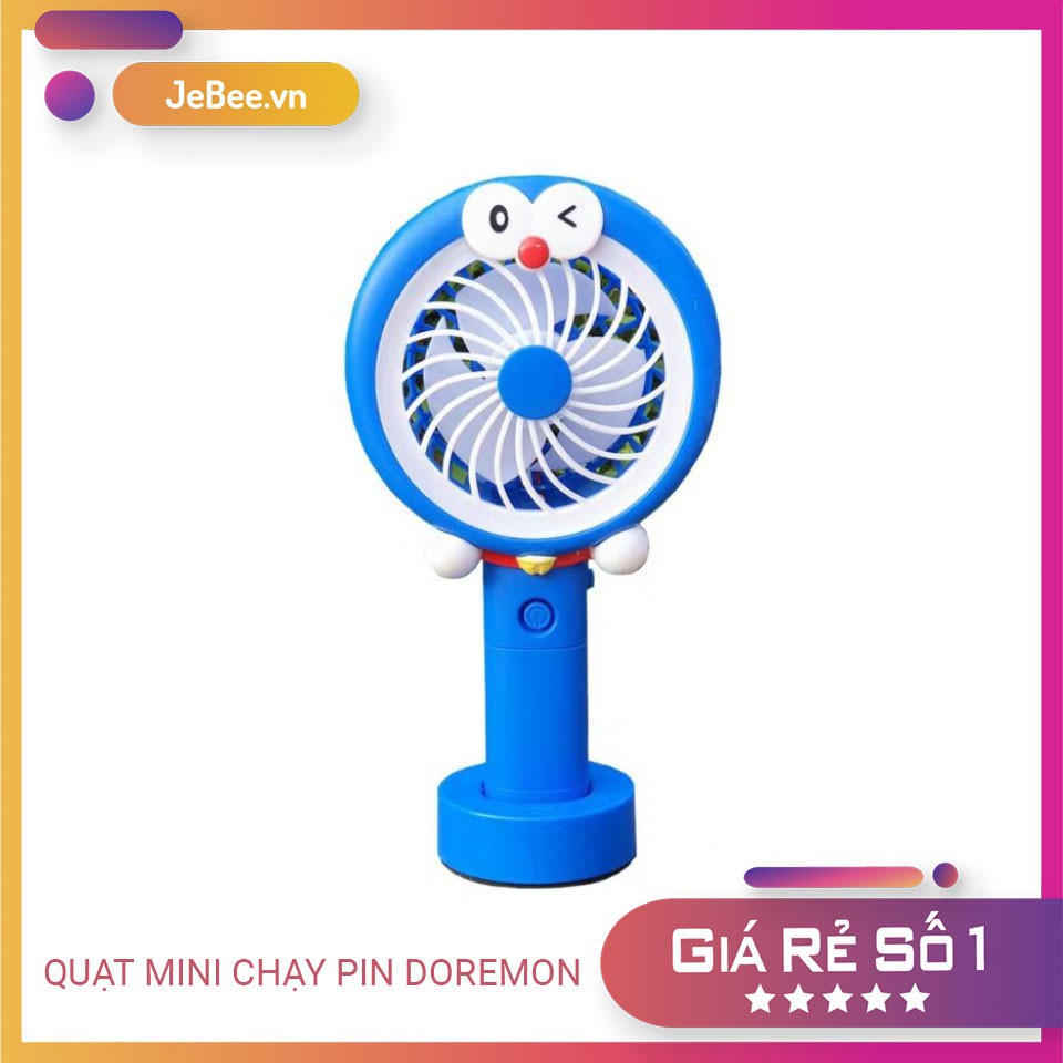 Quạt mini chạy pin Doremon
