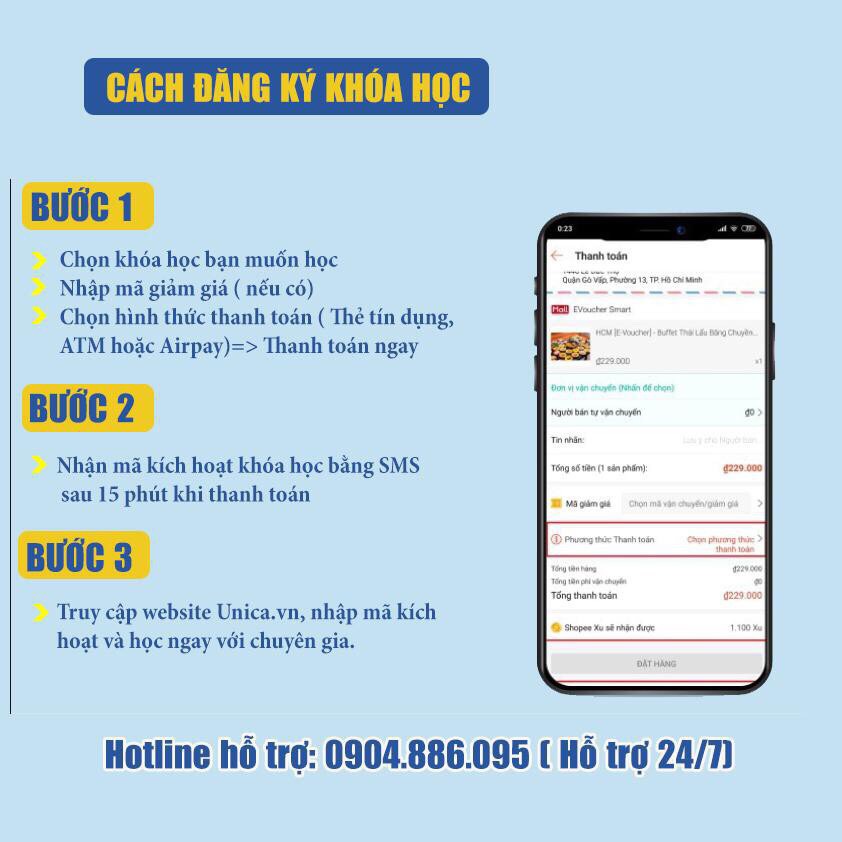 Toàn quốc- [Evoucher] FULL khóa học NGOẠI NGỮ- Chinh phục tiếng Hàn trung cấp 1 - Từng bước nâng cao -[UNICA.VN]