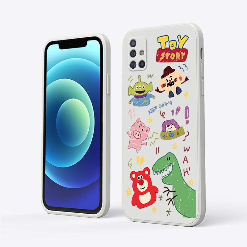 Ốp Điện Thoại Họa Tiết Hoạt Hình Toy Story Cho Samsung Galaxy A51 A71 M40S M31 M51 A10 A10S A20 A20S A30 A01CORE A215G Phone Casing  Silicon Fashion Camera Lens Protector Full Cover simple Liquid silicone Cases