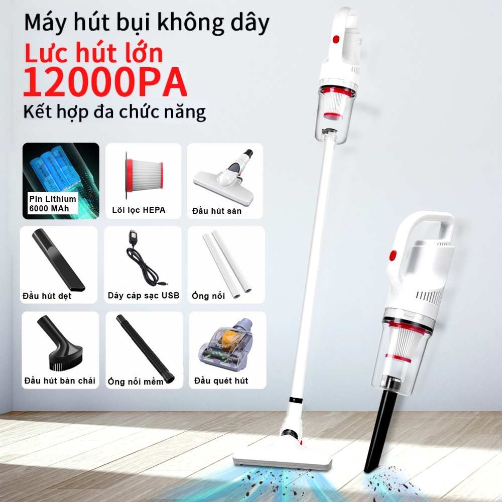 [ Chính Hãng ] Máy hút bụi cầm tay không dây đa năng Rowanto hút sạch bụi bẩn sofa, giường nệm, ô tô