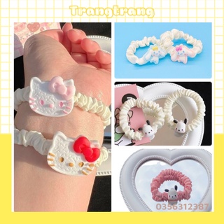 Dây buộc tóc cao su nhiều hình dễ thương mèo Kitty, chó Pacha