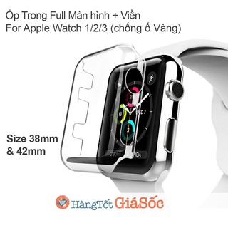 [FREESHIP 99K TOÀN QUỐC] Ốp Trong suốt PC Full Màn hình & Viền Apple Watch 1/2/3 (vỏ iwatch, hangtotgiasoc)