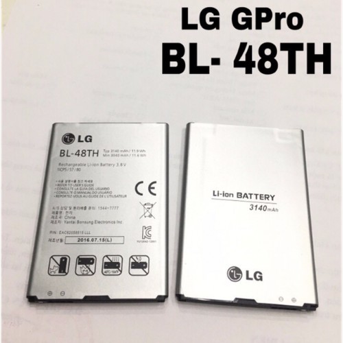 Pin Điện Thoại LG G PRO (BL- 48TH) dung lượng 3140mAh Chính Hãng nguyên SEAL Cam kết hỗ trợ khách hàng 24/24/7