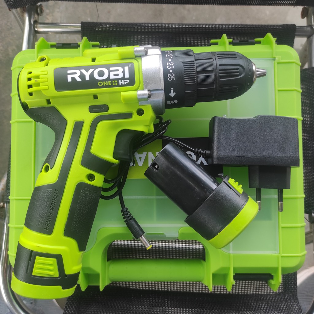 Máy Khoan Pin 12V RYOBI Full Box 2 Pin Bảo Hành 12 tháng