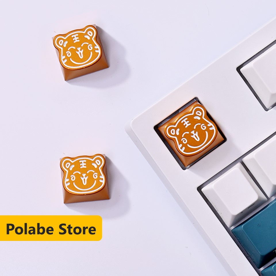 Keycap Hổ Tài Lộc - nút bấm bàn phím bằng nhôm CNC chính hãng Kelowna hàng xịn - Polabe Store