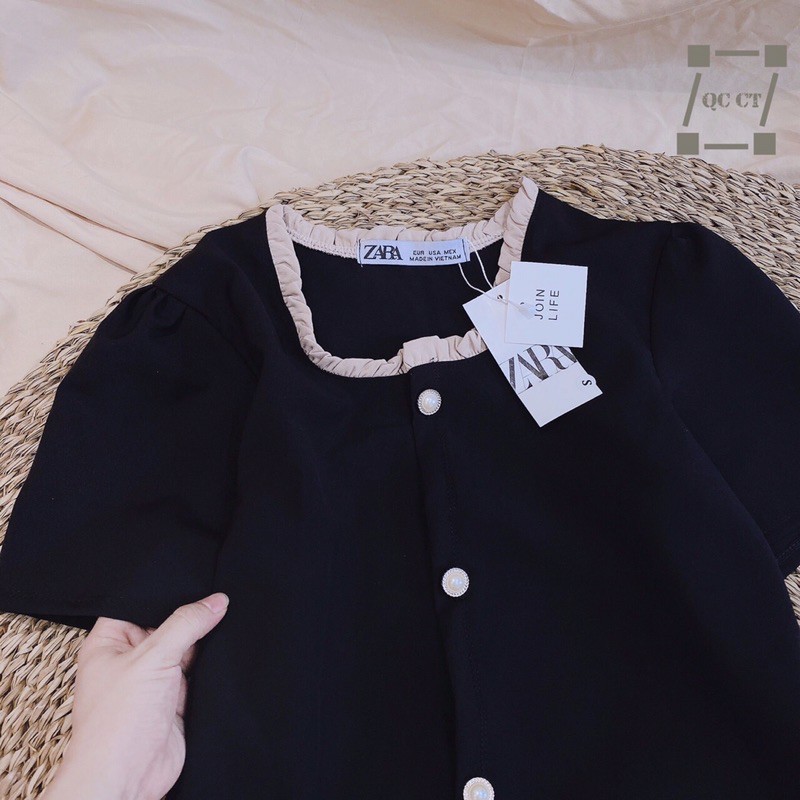 SET ÁO CỔ BÈO TAY BỒNG