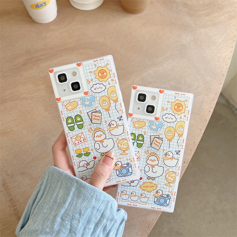 Ốp Điện Thoại In Hình Vịt Con Cho IPhone 12 13 11 Pro Max X Xs Max Xr 7 8 Plus