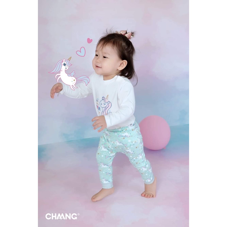 Chaang body chip cotton dài tay pony cho bé gái, bộ liền thân dài tay