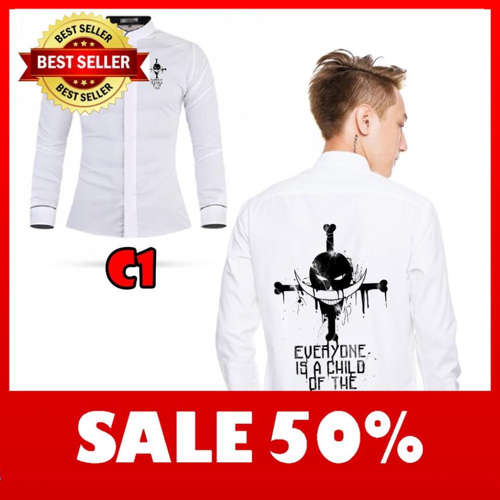 ÁO sơ mi One Piece râu trắng đẹp giá TỐT chất lượng