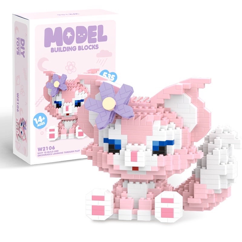 Lego lắp ráp mô hình nhân vật hoạt hình dễ thương, xếp hình 3D giảm stress cho bé