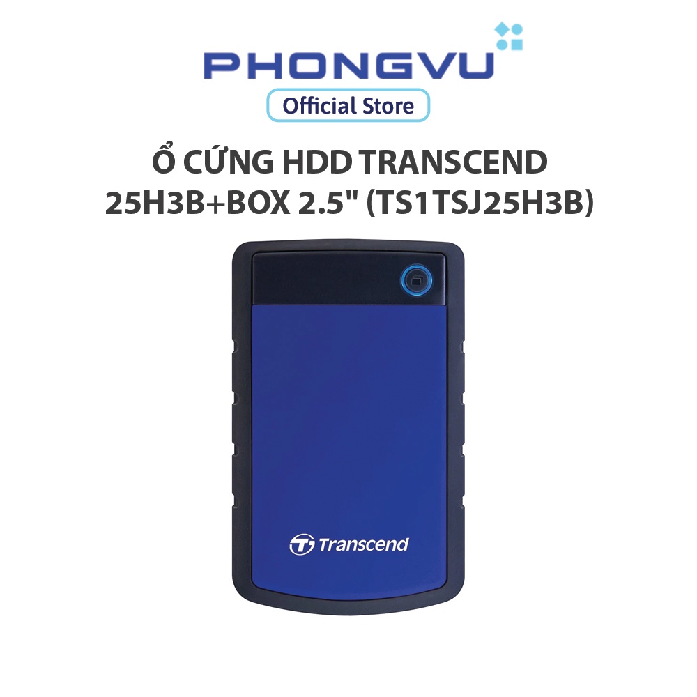 ổ cứng HDD Transcend 2TB 25H3B+Box 2.5" - Bảo hành 36 tháng