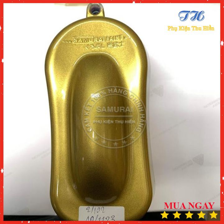 Combo 4 Chai Sơn Xịt Samurai Màu Vàng Đồng Gồm: UCH210 - 3/124 - 40/1123 - K1K