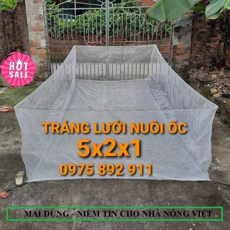 TRÁNG , VÈO NUÔI ỐC NHỒI BƯU ĐEN 5X2X1
