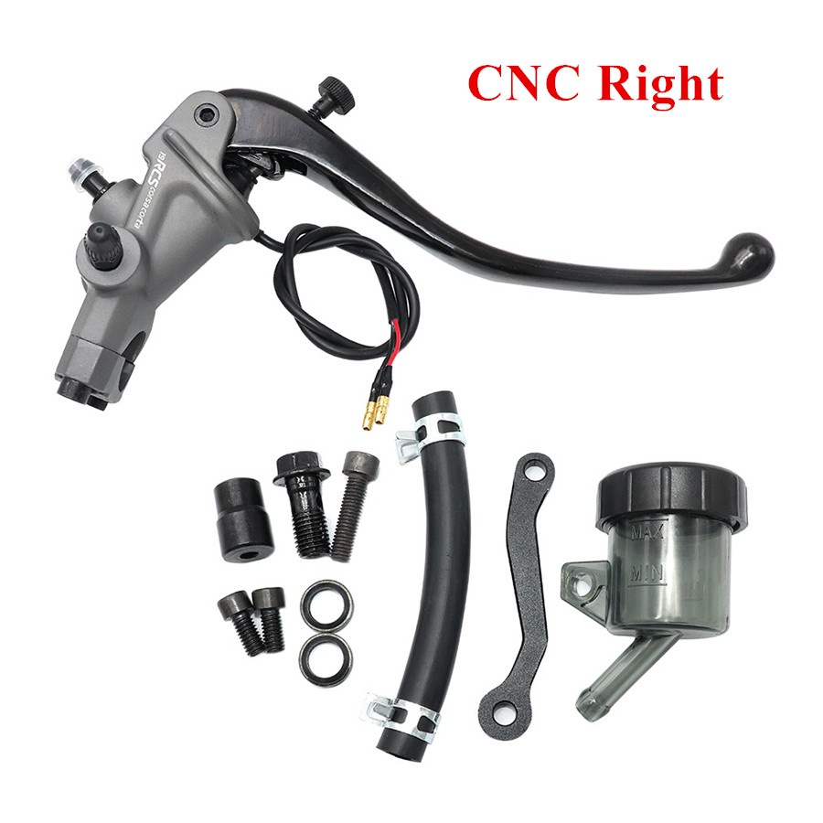1 Bơm Phanh Xe Máy CNC 19 RCS Bên Phải Màu Xám + Đen 22mm
