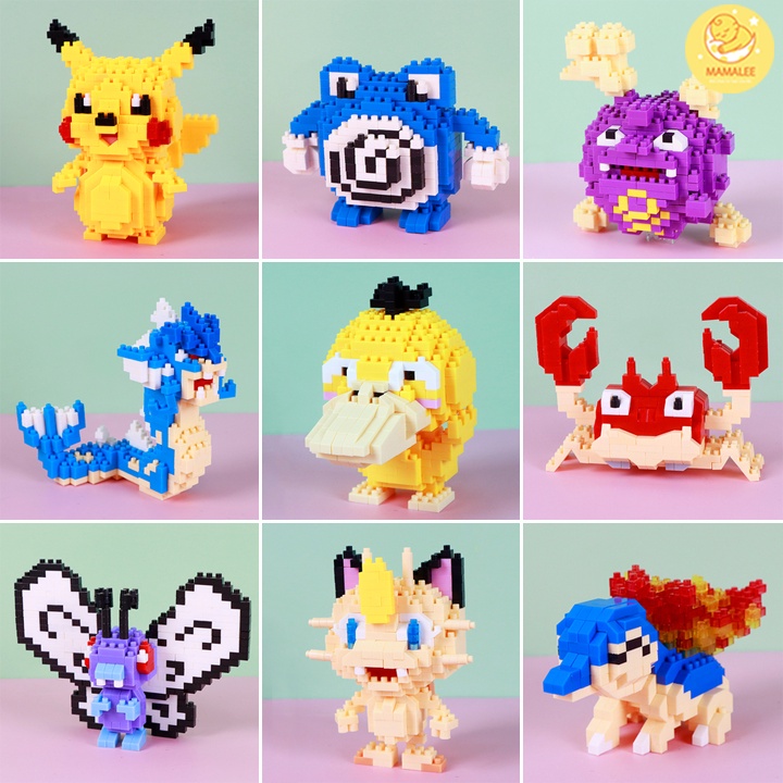 Đồ Chơi Lego 3D Lắp Ráp Hình Pokemon Nhiều Mẫu